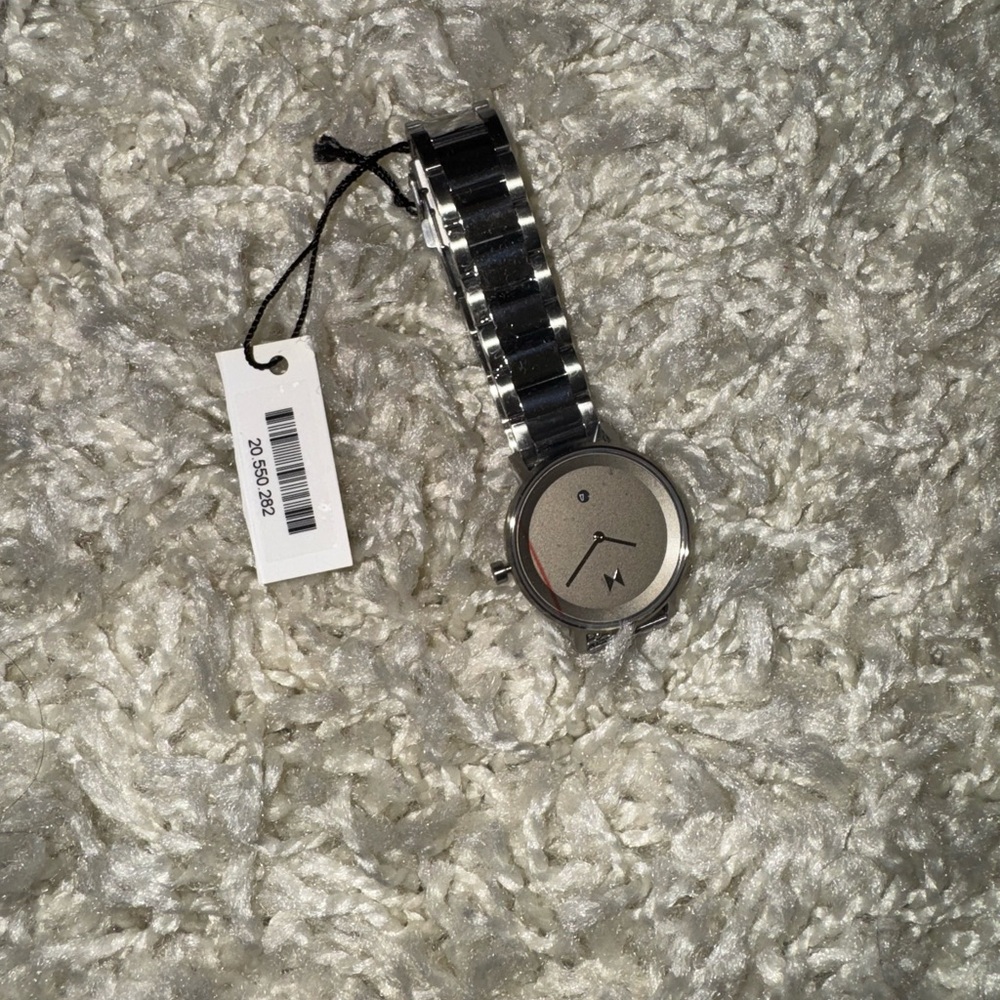 Silver and Black Watch